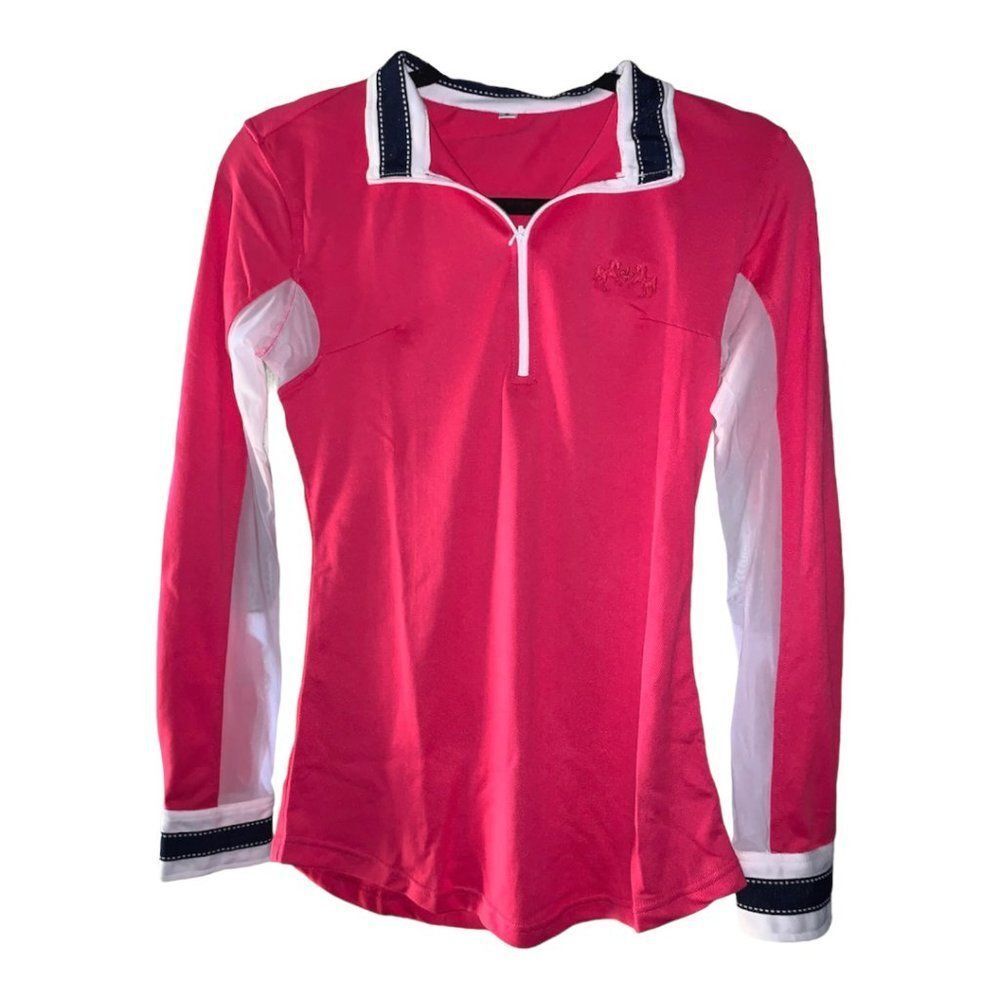NEW EQUINE COUTURE ladies long sleeve mesh UV sun shirt riding shirt SMALL
